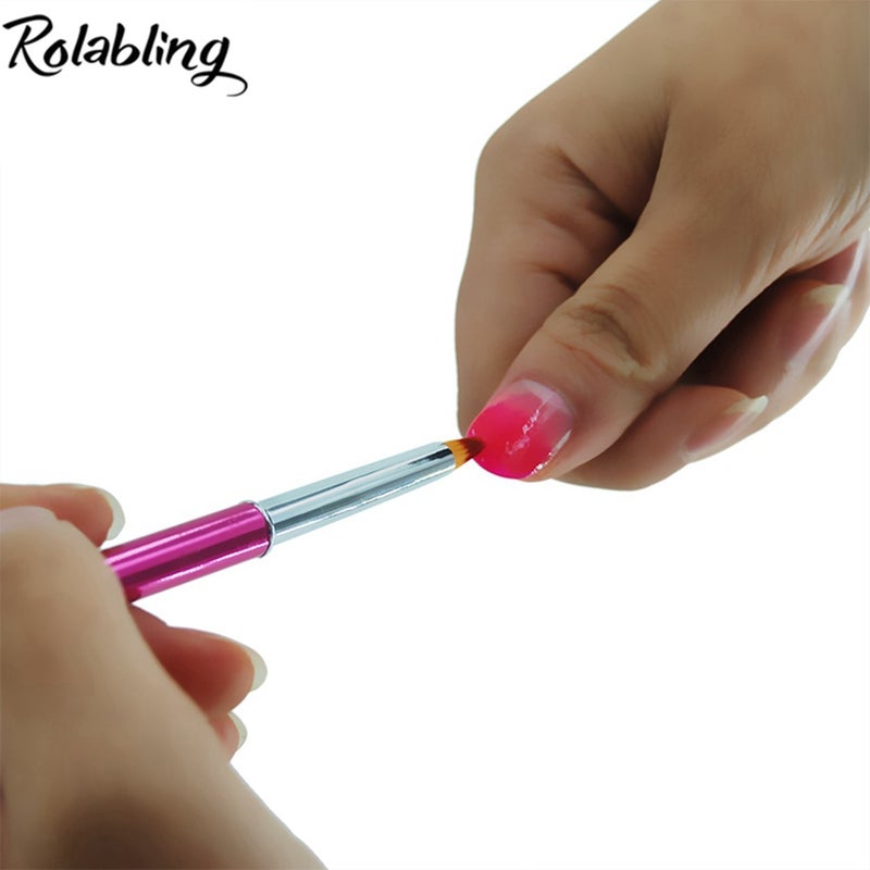 Rolabling Nail Brush Pen Double Heads For UV Gel Nail Polish Design Acrylic Painting Nail Art Tools 1pc By Rolabling - Image 4